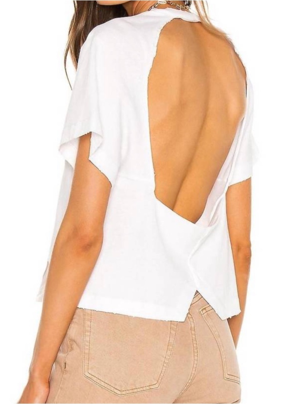 Noam Dalma open back tee shirt